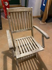 4 sedie in legno pieghevoli h 90 cm usate