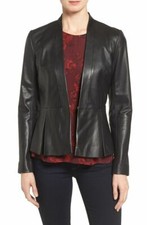 Giacca donna elegante in pelle