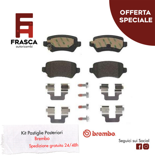 Pastiglie freno posteriori - pastiglie,