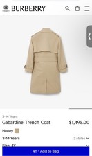 Trench coat Burberry nuovo per
