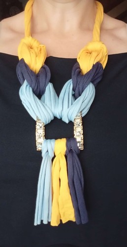 Collana fettuccia lycra - di,