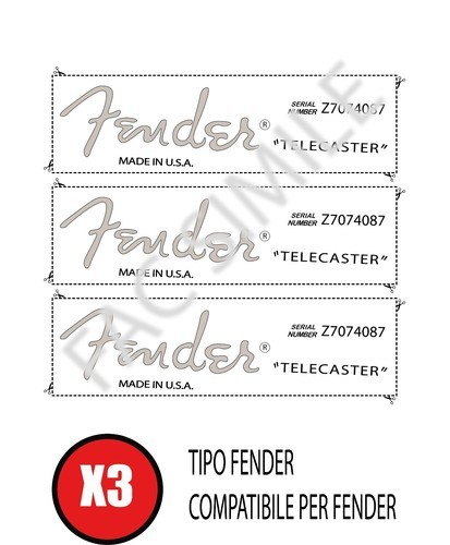 Decal tipo fender - decal,