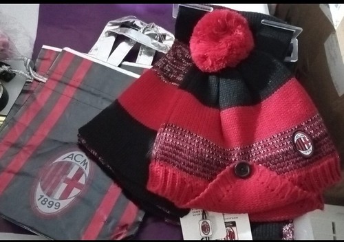 Cappello sciarpa milan - sciarpa,