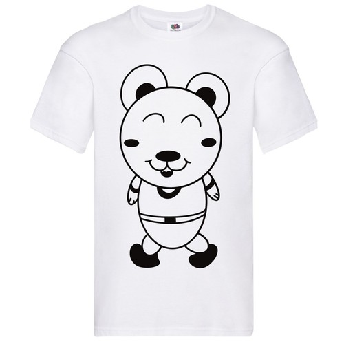 Shirt bianca orsacchiotto - t,