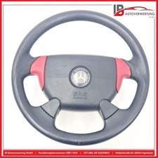 Volante pelle nero rosso