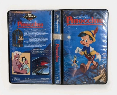 Pinocchio vhs disney 1985 - vhs,