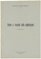 Elenco riassunti delle - elenco,