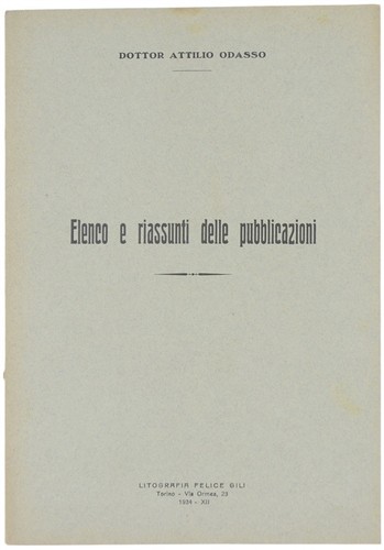 Elenco riassunti delle - e,