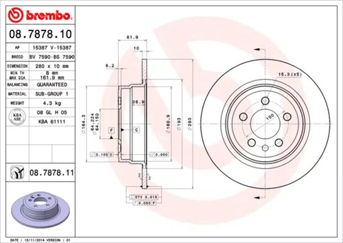 Set freni disco brembo - freni,