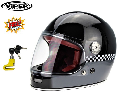 Casco moto epoca viper f656 - moto,