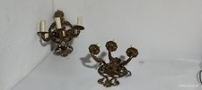 coppia appliques ottone 3 luci
