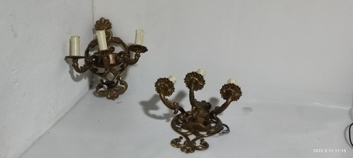 Coppia appliques ottone - appliques, luci