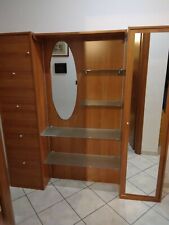 mobile ingresso con scarpiera e specchio colore CILIEGIA in legno