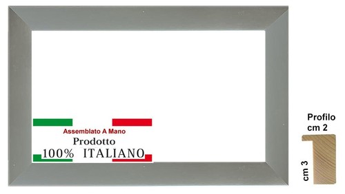 Cornice argento satinato - , a