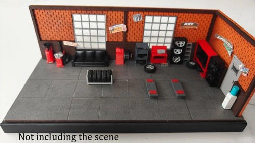 12pc diorama 64 garage - 12pc,