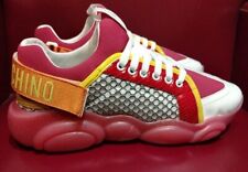  MOSCHINO Teddy logo-strap Sneakers 41 Ita Nuove Con Scatola