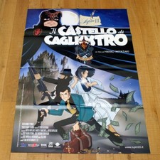 IL CASTELLO DI CAGLIOSTRO poster manifesto Lupin III Hayao Miyazaki Animazione