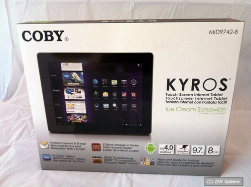 Tablet coby kyros - pc,