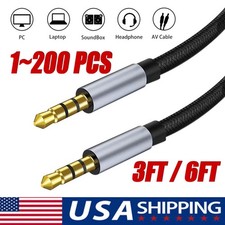 6 piedi 3,5 mm AUX audio nylon