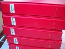 classificatore francobolli Master Bolaffi ,fogli cartoncino,fogli classificatori