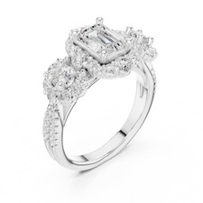 Anello con diamanti coltivati