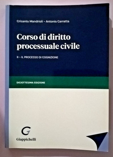 Corso diritto processuale - di,