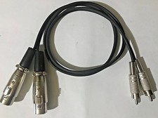 CAVO 2 XLR FEMMINA 2 RCA PHONO