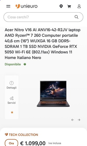 Acer nitro v16 portatile - , da