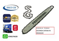 Lama e Barra Per Motosega da 50 cm più Catena e Seconda Catena in Omaggio