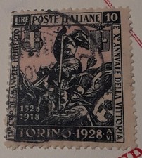 1928 Emanuele Filiberto 10 lire  - Firmato  Raybaudi -