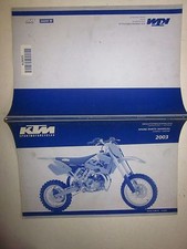 KTM 65 SX Ersatzteilkatalog fahrgestell motor Spare parts manual chassis engine
