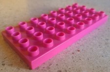 UNICO PLUS USATO TETTO 4X8 ROSA CASA DI HELLO KITTY 8650 COMPATIBILE LEGO DUPLO