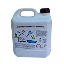 Saniblue 5 kg Liquido Disgregante Blu WC Chimici Soluzione Igienica Camper