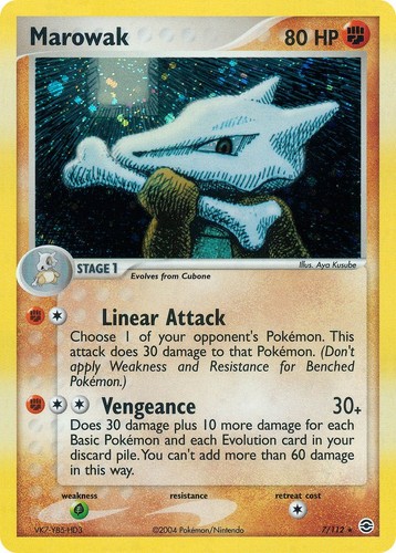 Marowak holofoil 7 112 - holofoil, [rg