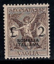 Somalia italiana 1926 Sass. 11 francobolli nuovi di zecca 100% affrancatura 2 lire, per pagamento