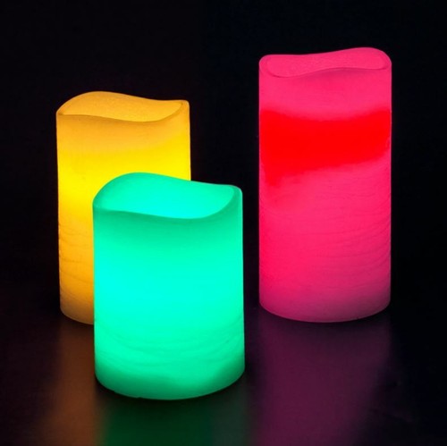 Set candele multicolore - 3,