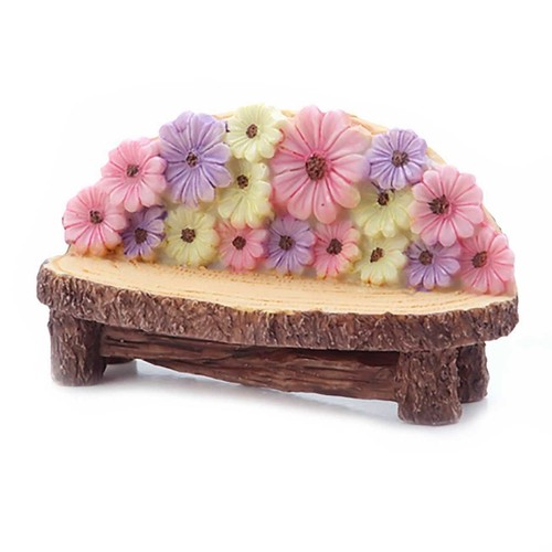 Panchina con fiori - panchina,
