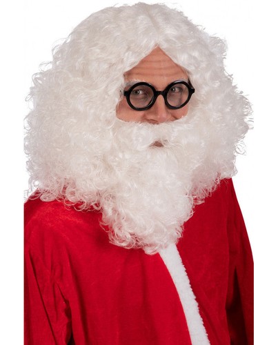 Parrucca barba babbo natale - e,