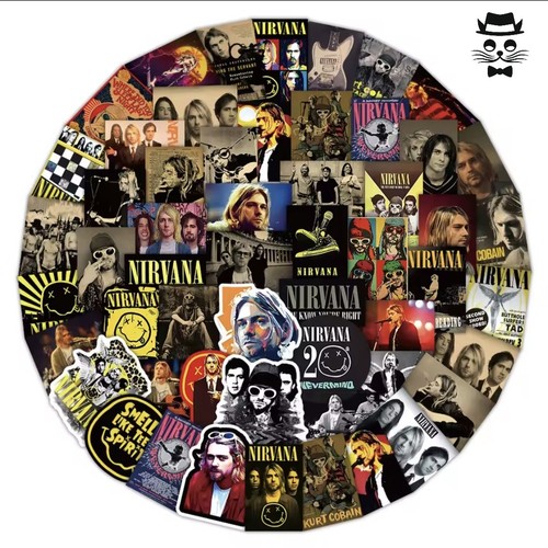 Adesivi nirvana kurt - nirvana, cobain