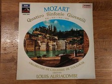 LP Mozart Quattro sinfonie giovanili Orchestre de Chambre Toulouse Auriacombe