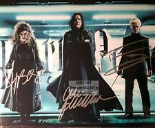 Foto Alan Rickman Felton Bonham Carter Harry Potter autografata firmata 8x10"
