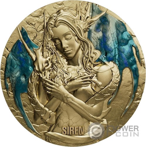 Siren gilded moneta - siren, 2