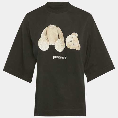 Maglia nera con stampa - , teddy