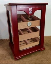  Humidor Portasigarette in Legno  sigari Vetrina per sigari Espositore Umidità 