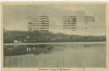VIVERONE -VERCELLI -LAGO E PANORAMA 1934 CARTOLINA