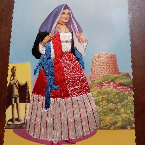 Cartolina costumi sardi - sardi,