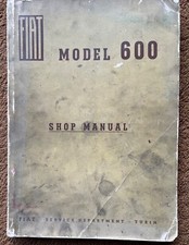 FIAT 600 BERLINA 1955 MANUALE