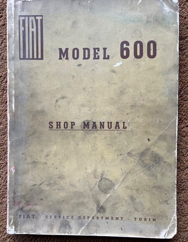 Fiat 600 berlina - 1955, manuale