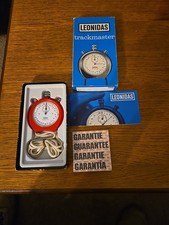 Cronometro Vintage Heuer Leonidas Trackmaster Switzerland 8042 Rosso Doppio Spingitore. 