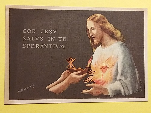 Santino sacro cuore di gesù - santino,